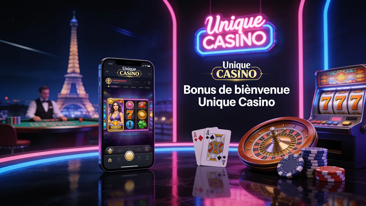 Bonus de bienvenue Unique Casino pour les joueurs en France