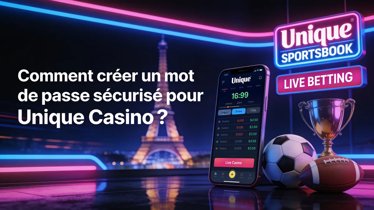 Comment créer un mot de passe sécurisé pour Unique Casino ? pour les joueurs en France