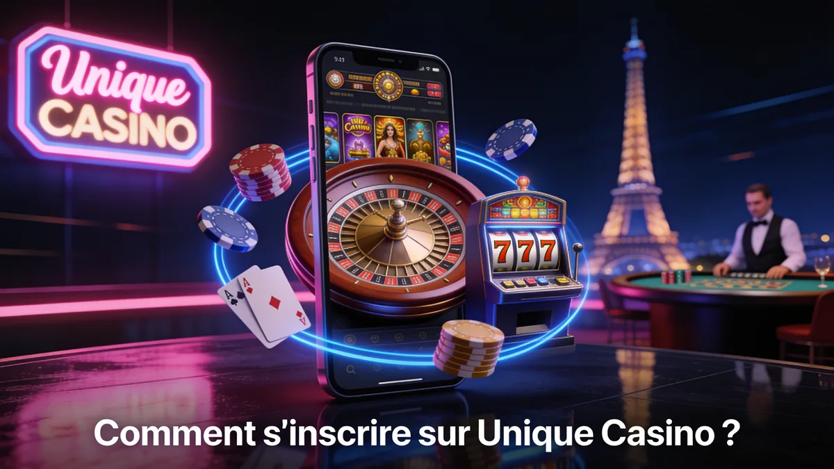 Comment s'inscrire sur Unique Casino ? : guide unique casino pour les joueurs en France